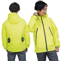 岡潮 岡潮 空調付2Wayパーカー(ウェアのみ) 30102 蛍光イエロー LL 30102LL 1着