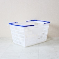 ヤマトサンギョウ 大和産業 買い物かご SL7 ナチュラル把手ロイヤルブルー 10個セット SL7NRRBL10P 1S(10個)