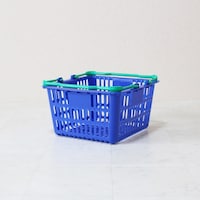 ヤマトサンギョウ 大和産業 買い物かご SL1ブルー×グリーン 10個セット SL1BLGR10P 1S(10個)