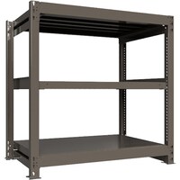 HIKARI製作所 ICHIMAI 重量ボルトレスラック 段荷重1000Kg H1200×W1200×D750 天地3段 単体グレー TH1000447T3 1台