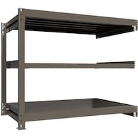 HIKARI製作所 ICHIMAI 重量ボルトレスラック 段荷重1000Kg H1200×W1500×D900 天地3段 連結グレー TH1000459R3 1台