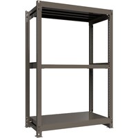 HIKARI製作所 ICHIMAI 重量ボルトレスラック 段荷重1000Kg H1800×W1200×D600 天地3段 単体グレー TH1000646T3 1台