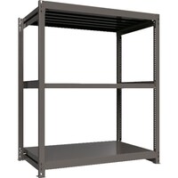 HIKARI製作所 ICHIMAI 重量ボルトレスラック 段荷重1000Kg H1800×W1500×D900 天地3段 単体グレー TH1000659T3 1台