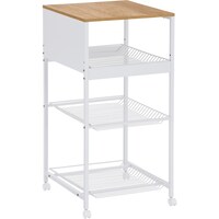 アイリスオーヤマ IRIS 103742 天板付きランドリーワゴン ワイドタイプ ワイヤーラック付 ホワイト TLAWR420W 1台