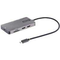 Startech StarTech ドッキングステーション/USBC/デュアルモニター/HDMI/100W/USBハブ/イーサネット/カードリーダー 120BUSBCMULTIPORT 1箱(1個)