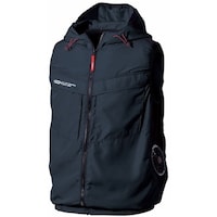 村上被服 快適ウェア サイドファンフードベスト 6L ネイビー