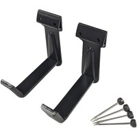 福井金属工芸 福井金属工芸 B.S壁用額受 45mm 黒 2322A