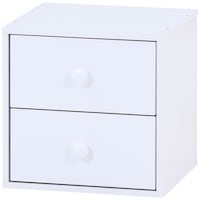 不二貿易 不二貿易 キューブボックス 引出2杯 WH 99897 1個