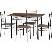 不二貿易 不二貿易 KDダイニング5点セット フルーレ BR 98856 1個