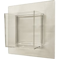 ダイドーハント DAIDOHANT 粘着収納ボックス クリア128×128×50MM 1個入 耐荷重約1kg