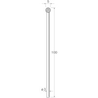 リューター リューター 軸付電着ボラゾン砥石