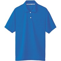 ソウワ 桑和 50547 半袖ポロシャツ(胸ポケット付き) ブルー M 505478M 1着
