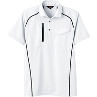 ソウワ 桑和 50587 半袖ポロシャツ(胸ポケット付き) ホワイト 3L 5058703L 1着