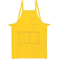 ソウワ 桑和 10032 エプロン(たすき掛け) 胸ペン差し付き イエロー フリーサイズ 1003273F 1着