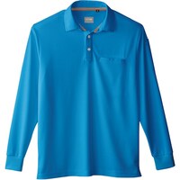 ソウワ 桑和 50720 長袖ポロシャツ(胸ポケット付き) ブルー LL 507208LL 1着