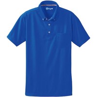 ソウワ 桑和 50391 半袖ボタンダウンポロシャツ(胸ポケット付き) ロイヤルブルー SS 50391203SS 1着