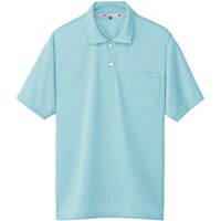 ソウワ 桑和 50547 半袖ポロシャツ(胸ポケット付き) サックス 3L 505472093L 1着