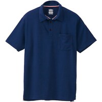 ソウワ 桑和 50137 半袖ポロシャツ(胸ポケット付き) ネイビー 4L 5013714L 1着