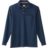 ソウワ 桑和 50720 長袖ポロシャツ(胸ポケット付き) ネイビー 3L 5072013L 1着