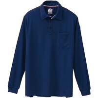 ソウワ 桑和 50130 長袖ポロシャツ(胸ポケット付き) ネイビー 3L 5013013L 1着