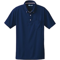 ソウワ 桑和 50391 半袖ボタンダウンポロシャツ(胸ポケット付き) ネイビー 4L 5039114L 1着