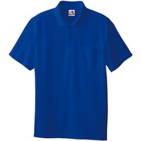 ソウワ 桑和 0027 半袖ポロシャツ(胸ポケット付き) ブルー SS 00278SS 1着