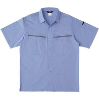 ソウワ 桑和 277 半袖シャツ パープルブルー 4L 2772024L 1着