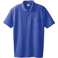 ソウワ 桑和 0097 半袖ポロシャツ(胸ポケット付き) ロイヤルブルー 4L 00972034L 1着