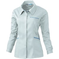 ソウワ 桑和 424 レディース長袖スモック シルバーグレー L 42422L 1着