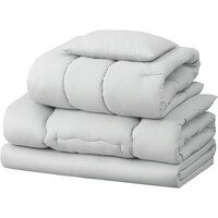 アイリスオーヤマ IRIS 104325 マットレス付き布団5点セット ライトグレー KFSM5SRH 1S(5個)