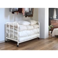 TASSCOM カバー付き布団収納ラック ホワイト TAN268WH 1個