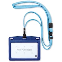 オープン工業 OP 吊り下げ名札 フック式 レザー調 ヨコ名刺