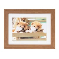 浅沼商会 フジカラー 木製額縁 YM9(ブラウン) キャビネ(2L)