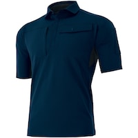 アイトス アイトス ウルトラストレッチ半袖ポロシャツ(男女兼用) ネイビー LL AZ10614008LL 1着