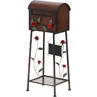 不二貿易 不二貿易 メールボックス ローズ横型 ブラウン 96761 1個