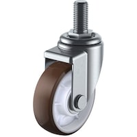 ユーエイキャスター ユーエイ ねじ込み式 自在 キャスター ウレタン 車輪径125mm Jタイプ SJT型 ネジ寸法M16×40ピッチ2