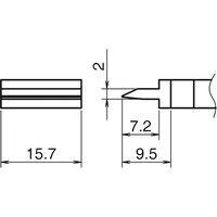 白光 白光 こて先 スパチュラ 15.7