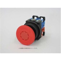富士電機 富士電機 コマンドスイッチφ30丸フレームプッシュロック大形非常停止用押しボタンスイッチ
