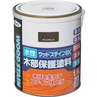 アサヒペン アサヒペン 水性ウッドステインEX 1.6L ダークブラック