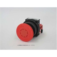 富士電機 富士電機 コマンドスイッチφ30丸フレームプッシュロック大形非常停止用押しボタンスイッチ
