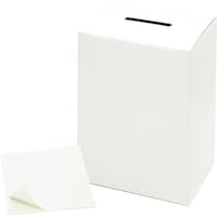 ササガワ 募金箱 底ボール紙付 白無地