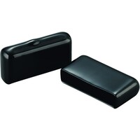 岩田製作所 IWATA 保護キャップ フラットバー用 (10個入) 黒 HLDPF16X32P 1袋(10個)