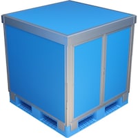 エーディエフ ADF ダンカーゴ分離 1面観音扉・3面パネルタイプ 1100x1100xH800 ブルー DANP3T11180BL 1台