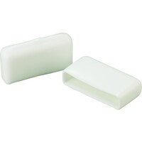 岩田製作所 IWATA 保護キャップ フラットバー用 (100個入) 白 HLWHF25X50B 1袋(100個)