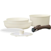 アイリスオーヤマ IRIS 297026 セラミックカラーパン6点セット ディープアイボリー CCRC6SI 1S(6個)