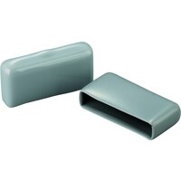 岩田製作所 IWATA 保護キャップ フラットバー用 (100個入) 灰 HLGYF16X19B 1袋(100個)