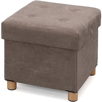 アイリスオーヤマ IRIS 573499 脚付き収納スツール グレー ASST38H 1個