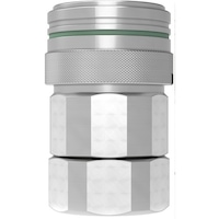 セインジャパン CEJN ノン・ドリップカップリング(ソケット)呼径19mm 真鍮製 バルブなし G1”メネジ NBR 107670200 1個