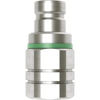 セインジャパン CEJN ノン・ドリップニップル(プラグ)呼径9mm 真鍮製 バルブ付 G1/2”メネジ NBR