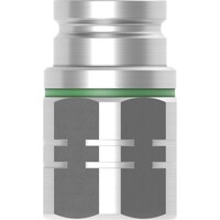 セインジャパン CEJN ノン・ドリップニップル(プラグ)呼径19mm ステンレス製 バルブ付 G1”メネジ FPM 107776210 1個